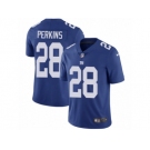 Men's Nike New York Giants #28 Paul Perkins Vapor Untouchable Limited Royal Blue Team Color NFL Jersey