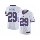 Men's Nike New York Giants #29 Nat Berhe Limited White Rush NFL Jersey