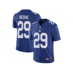 Men's Nike New York Giants #29 Nat Berhe Vapor Untouchable Limited Royal Blue Team Color NFL Jersey