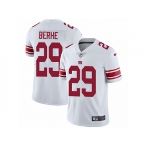 Men's Nike New York Giants #29 Nat Berhe Vapor Untouchable Limited White NFL Jersey