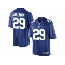 Men's Nike New York Giants #29 Wayne Gallman Limited Royal Blue Team Color NFL Jersey