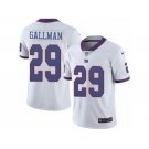 Men's Nike New York Giants #29 Wayne Gallman Limited White Rush NFL Jersey