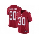 Men's Nike New York Giants #30 Wayne Gallman Vapor Untouchable Limited Red Alternate NFL Jersey