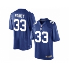 Men's Nike New York Giants #33 Bobby Rainey Limited Royal Blue Team Color NFL Jersey