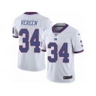 Men's Nike New York Giants #34 Shane Vereen Limited White Rush NFL Jersey