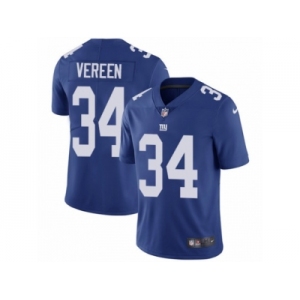 Men's Nike New York Giants #34 Shane Vereen Vapor Untouchable Limited Royal Blue Team Color NFL Jersey