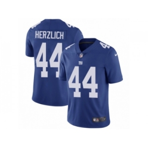 Men's Nike New York Giants #44 Mark Herzlich Vapor Untouchable Limited Royal Blue Team Color NFL Jersey