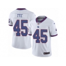 Men's Nike New York Giants #45 Will Tye Limited White Rush NFL Jersey