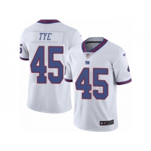 Men's Nike New York Giants #45 Will Tye Limited White Rush NFL Jersey