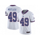 Men's Nike New York Giants #49 Nikita Whitlock Limited White Rush NFL Jersey