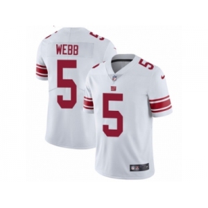 Men's Nike New York Giants #5 Davis Webb Vapor Untouchable Limited White NFL Jer