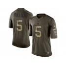 Men's Nike New York Giants #5 Randy Bullock Limited Green Salute to Service NFL Jersey