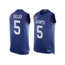 Men's Nike New York Giants #5 Randy Bullock Limited Royal Blue Player Name & Number Tank Top NFL Jersey