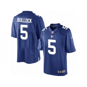 Men's Nike New York Giants #5 Randy Bullock Limited Royal Blue Team Color NFL Jersey
