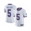 Men's Nike New York Giants #5 Randy Bullock Limited White Rush NFL Jersey