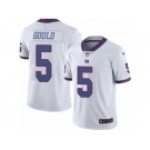 Men's Nike New York Giants #5 Robbie Gould Limited White Rush NFL Jersey