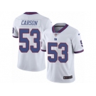 Men's Nike New York Giants #53 Harry Carson Limited White Rush NFL Jersey