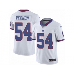 Men's Nike New York Giants #54 Olivier Vernon Limited White Rush NFL Jersey