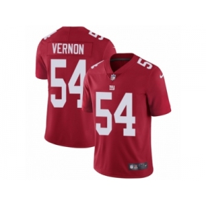 Men's Nike New York Giants #54 Olivier Vernon Vapor Untouchable Limited Red Alternate NFL Jersey