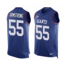 Men's Nike New York Giants #55 Ray-Ray Armstrong Limited Royal Blue Player Name & Number Tank Top NFL Jersey