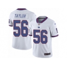 Men's Nike New York Giants #56 Lawrence Taylor Limited White Rush NFL Jersey