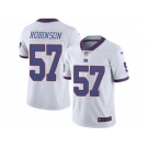 Men's Nike New York Giants #57 Keenan Robinson Limited White Rush NFL Jersey