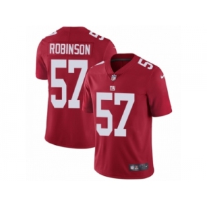 Men's Nike New York Giants #57 Keenan Robinson Vapor Untouchable Limited Red Alternate NFL Jersey