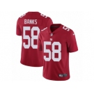 Men's Nike New York Giants #58 Carl Banks Vapor Untouchable Limited Red Alternate NFL Jersey