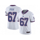 Men's Nike New York Giants #67 Justin Pugh Limited White Rush NFL Jersey