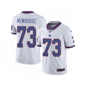 Men's Nike New York Giants #73 Marshall Newhouse Limited White Rush NFL Jersey