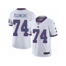 Men's Nike New York Giants #74 Ereck Flowers Limited White Rush NFL Jersey