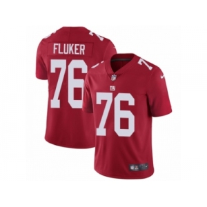 Men's Nike New York Giants #76 D.J. Fluker Vapor Untouchable Limited Red Alternate NFL Jersey