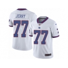 Men's Nike New York Giants #77 John Jerry Limited White Rush NFL Jersey