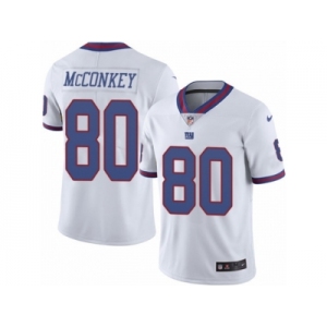 Men's Nike New York Giants #80 Phil McConkey Limited White Rush NFL Jersey