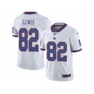 Men's Nike New York Giants #82 Roger Lewis Limited White Rush NFL Jersey