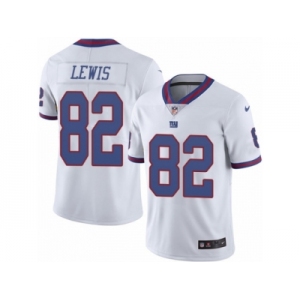 Men's Nike New York Giants #82 Roger Lewis Limited White Rush NFL Jersey