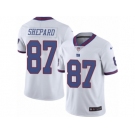 Men's Nike New York Giants #87 Sterling Shepard Limited White Rush NFL Jersey