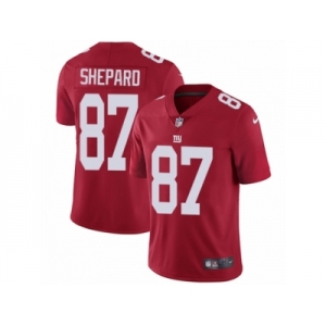 Men's Nike New York Giants #87 Sterling Shepard Vapor Untouchable Limited Red Alternate NFL Jersey