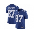 Men's Nike New York Giants #87 Sterling Shepard Vapor Untouchable Limited Royal Blue Team Color NFL Jersey