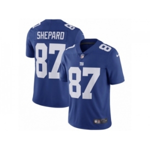 Men's Nike New York Giants #87 Sterling Shepard Vapor Untouchable Limited Royal Blue Team Color NFL Jersey