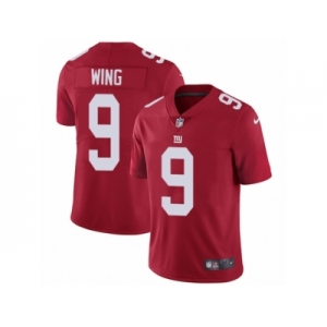 Men's Nike New York Giants #9 Brad Wing Vapor Untouchable Limited Red Alternate NFL Jersey