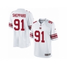 Men's Nike New York Giants #91 Kelvin Sheppard Limited White NFL Jersey