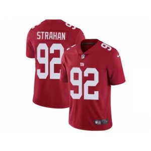 Men's Nike New York Giants #92 Michael Strahan Vapor Untouchable Limited Red Alternate NFL Jersey