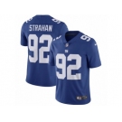 Men's Nike New York Giants #92 Michael Strahan Vapor Untouchable Limited Royal Blue Team Color NFL Jersey