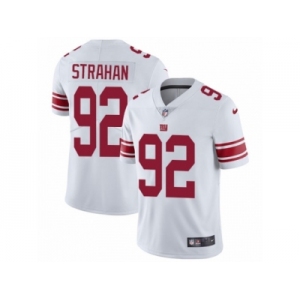 Men's Nike New York Giants #92 Michael Strahan Vapor Untouchable Limited White NFL Jersey