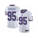 Men's Nike New York Giants #95 Johnathan Hankins Limited White Rush NFL Jersey