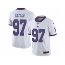 Men's Nike New York Giants #97 Devin Taylor Limited White Rush NFL Jersey