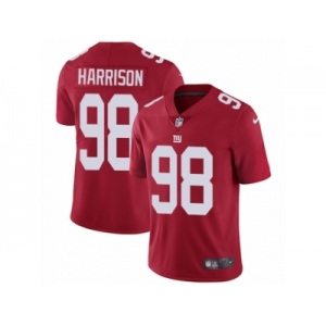 Men's Nike New York Giants #98 Damon Harrison Vapor Untouchable Limited Red Alternate NFL Jersey