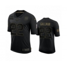 New York Giants #22 Wayne Gallman Black 2020 Salute to Service Limited Jersey