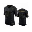 New York Giants #71 Will Hernandez Black 2020 Salute to Service Limited Jersey